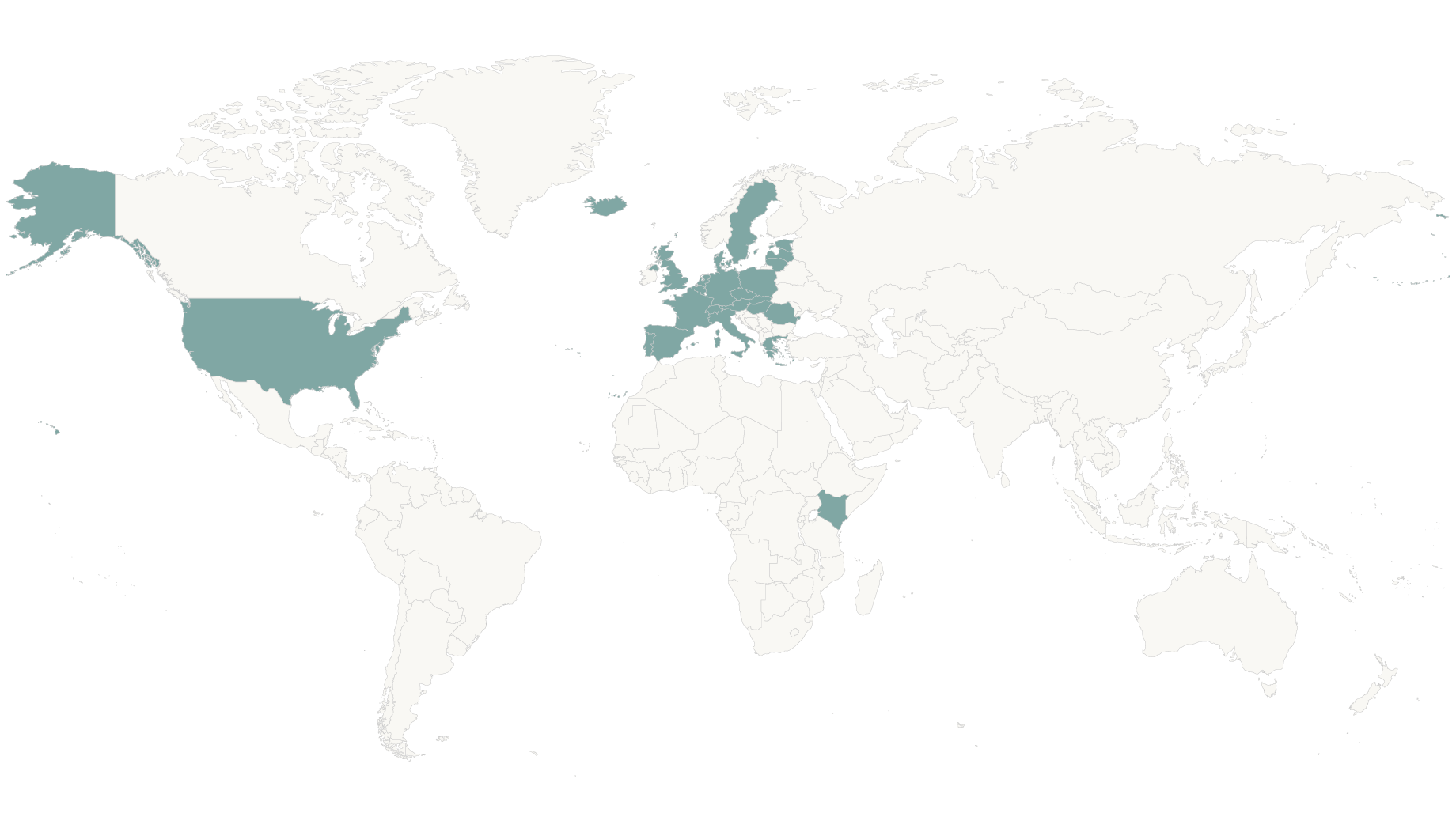 World Map with visited countries