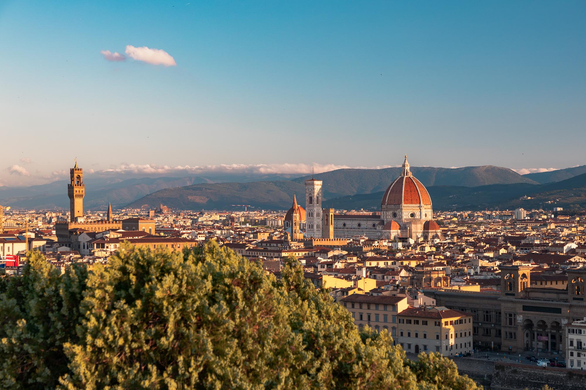 View on Florence in the morning